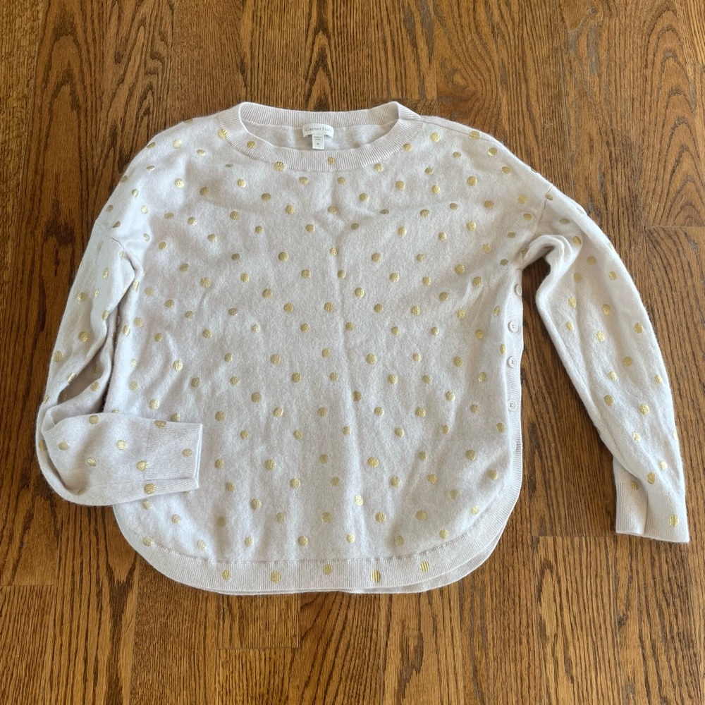 Garnet Hill cashmere sweater size M
